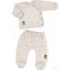 Pletený svetrík a nohavice s vreckom Hand Made 2D Nature lux béžový melírok