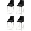 Súprava barových stoličiek Enox Black and White, 4 ks, 4 ks