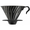 HARIO Drip V60-02 - kovový dripper na kávu s podstavcom