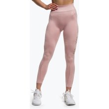 Gymshark dámské tréningové legíny Flawless Shine Seamless pink/white