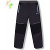 Kugo HK5631 Chlapčenské softshellové nohavice zateplené šedá / modré zipsy