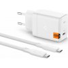 SPIGEN ARCSTATION PRE GAN-651 1-PORT NETWORK CHARGER 65W + TYPE-C CABLE WHITE