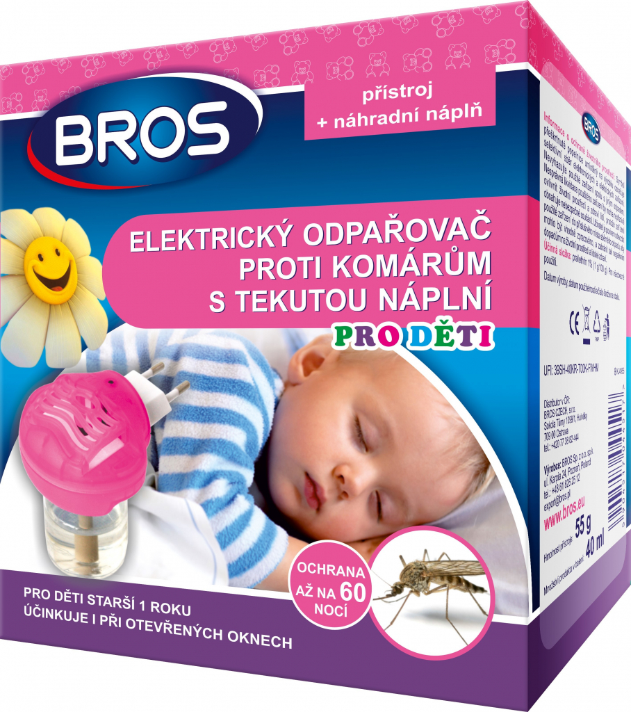 Bros Proti komárom pre deti náhradná náplň 40 ml