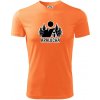 Apalucha chalupa - Pánske tričko Fantasy športové - 3XL ( Neon mandarine )