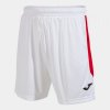 GLASGOW SHORT futbalové šortky biela červená 3XS