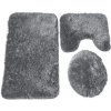 Livefy Carpet kúpelňový koberec 3v1, sivý
