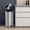 Goleto Pedálový odpadkový kôš 30 l | strieborná