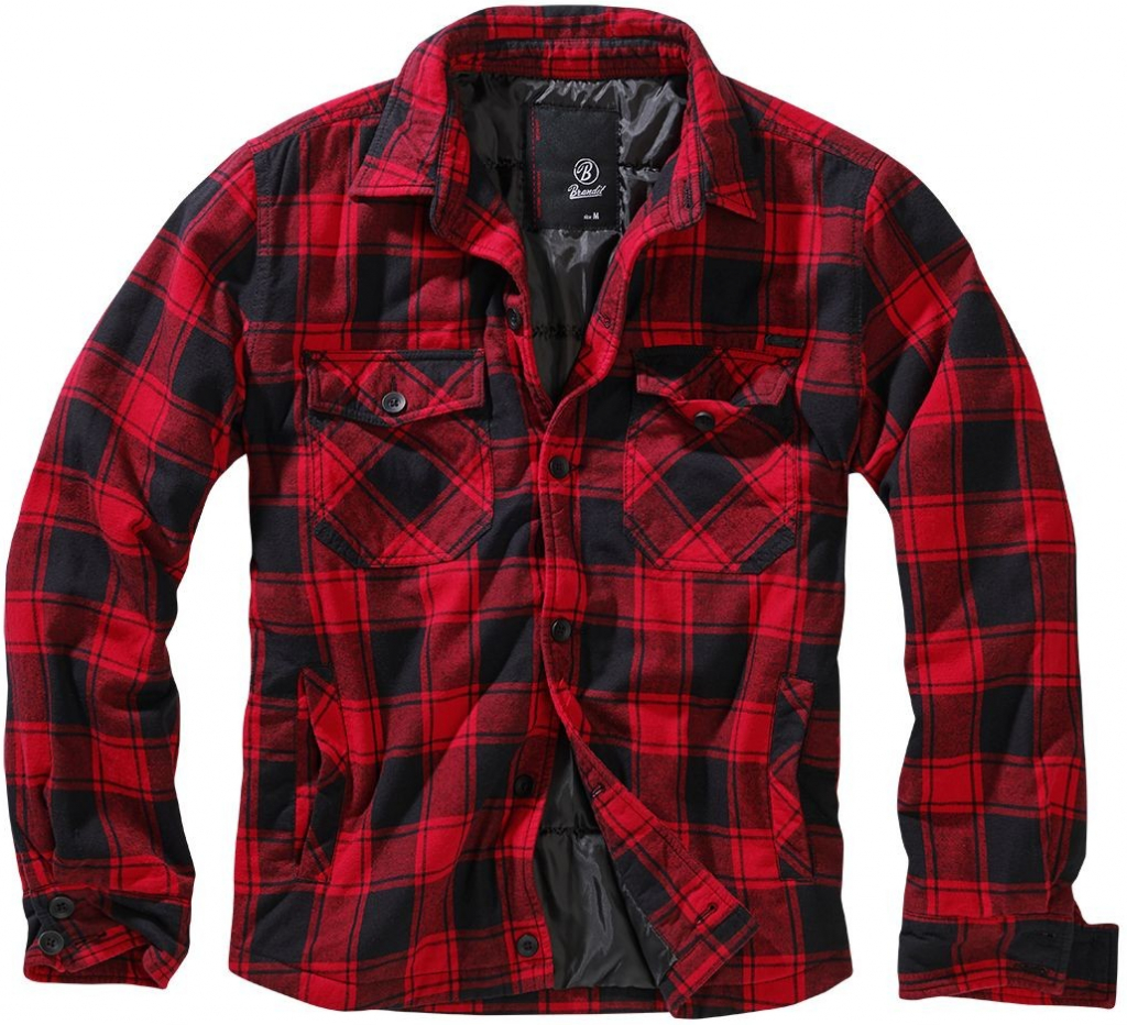 Brandit Lumberjacket red/black