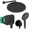 Hansgrohe Talis E Raindance sprchový set 240 podomietkový čierna matná 64920670