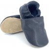 Kožené capáčky Funky Monkey Barefoot SOFT BRA-010 Antracit Veľkosť: 17, Vnútorná dĺžka topánky: 11,4 cm, Vnútorná šírka topánky: 5,5 cm