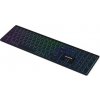 Canyon HKB-W11, 2v1 bezdrôtová klávesnica, vodeodolná, 12 multim. kláves, RGB podsv, plnoh. veľkosť, štíhla, SK/CZ, čier CNS-HBTK11B-CS