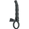 Pretty love - tatum vibrating penis ring with plug 10 vibrations black