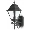 V-TAC LED záhradná nástenná lampa E27 - čierna