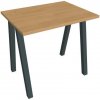 Hobis Pracovný stôl UNI A, 80x75,5x60 cm, dub/čierna