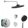 SANITINO - Sprchový set s batériou a telesom pod omietku hansgrohe, príslušenstvo kielle, chróm SANI21HKK000