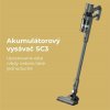 AENO Tyčový vysavač SC3, turbo kefa s LED svetlom, umyvatelny filter, ASC0003