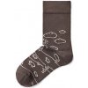 Vlnka Bavlnené ponožky Vlnka lúka hnedá veľkosť ponožiek 39-42
