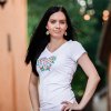 Folklórne tričko dámske s výšivkou IKA folk Farba: 02-tmavomodrá, Veľkosť: S, Výstrih: V-výstrih