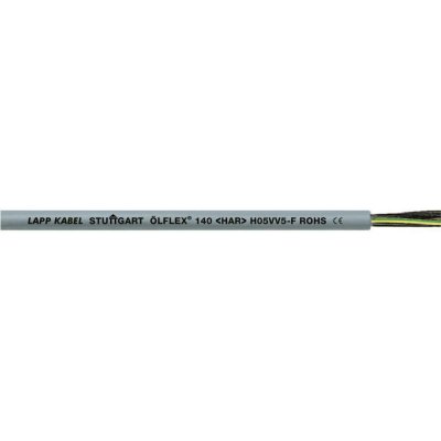 Lapp H05VV-F 11009/100 riadiaci kábel 3 G 0.75 mm², 100 m, sivá