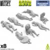 Green Stuff World 3D Printed Set Dead Human Corpses – 3D tlačené ľudské mŕtvoly (8 ks)