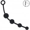 Levelz Curved Silicone Anal Beads Black