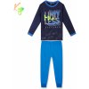 Chlapčenské pyžamo - KUGO MP3783, tmavo modrá Farba: Modrá tmavo, Veľkosť: 146