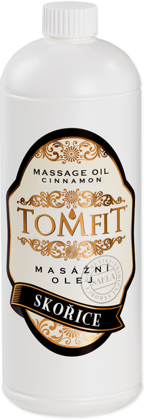 Tomfit masážny olej Škorica 1000 ml