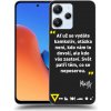 Picasee silikónový čierny obal pre Xiaomi Redmi 12 5G - Kazma - SVĚT PATŘÍ TĚM, CO SE NEPOSEROU