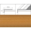 Prechodové lišty A31 - SAMOLEPIACE šírka 2,5 x výška 1 x dĺžka 270 cm - buk