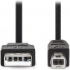 NEDIS NEDIS kabel USB 2.0/ zástrčka A - zástrčka B/ k tiskárně apod./ černý/ blistr/ 3m