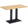Jedálenský bistro stôl, dub/čierna, 120x60 cm, RINALDO TYP 2