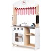 Eco Toys Drevená kuchynka s príslušenstvom, 101 x 60 x 27 cm - biela ECO TOYS