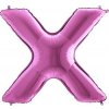 Nafukovací balónik písmeno X ružové 102 cm - Grabo