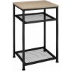 tectake 404205 odkladací stolík york 45,5x36x75,5cm - industrial svetlé drevo, dub sonoma