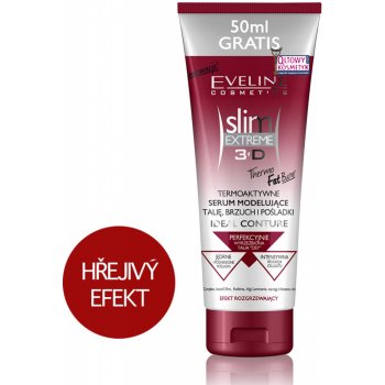 Eveline Cosmetics 3D Slim Extreme termo aktívne sérum na pás brucho a zadok 250 ml