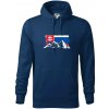 Slovenské hory - Mikina pánska Cape s kapucňou - 2XL ( Polnočná modrá )
