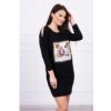 Šaty pre dámy s ozdobnými strapcami 66828 - čierne Uni