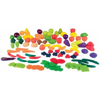 PLAYTIVE Súprava plastových potravín 100-dielna ovocie a zelenina 100337601