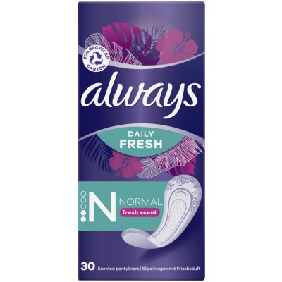 Always Dailies 3v1 Normal Fresh and Protect hygienické vložky 30 ks