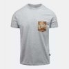Helikon-Tex® Tričko Helikon T-shirt (6 Color Desert Pocket) - Mid Grey Melange Velikost: XL