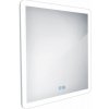 Nimco LED zrkadlo 60 × 60 cm – dotykové s nastavením jasu a farby ZP 19066VX