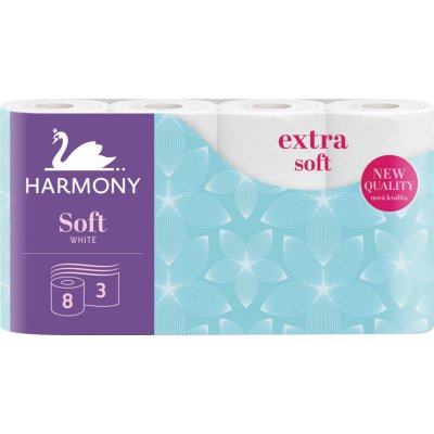 Harmony toaletný papier Soft 3-vrstvový 8 ks