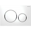 GEBERIT SIGMA20 ovládacie tlačítko, dual flush, biela lesk /chróm 115.882.KJ.1