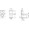 H8249570000001 LAUFEN PRO WC kombi, zvislý odpad