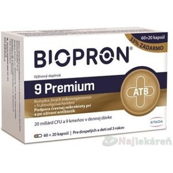 STADA Biopron 9 Premium kapsúl 60+20 33% zadarmo 80 ks