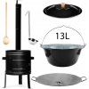 Perfect Home PL-Set-73 Kotlíková súprava 13L, 6ks – kotlina/kotlík/pokrievka/varecha/naberačka/platňa