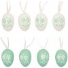 Veľkonočné vajíčka tyrkysové 8ks