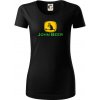 John Beer jeleň s pivom - Dámske tričko z organickej bavlny Origin (GOTS) - L ( Čierna )
