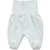 BABY´S WEAR Kojenecké polodupačky, jednofarebné biele veľkosť: 62 (2-4m)