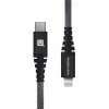 EKO KÁBEL Kevlar USB-C/ Lightning 0,3 M 60W Antracit